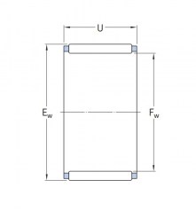 Подшипник Серия K и KT (подшипники без колец) Подшипник K 20x24x17 по выгодным ценам Кемерово