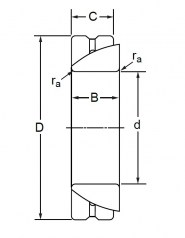 Подшипник Серия GAC Подшипник GAC 40 S по выгодным ценам Кемерово
